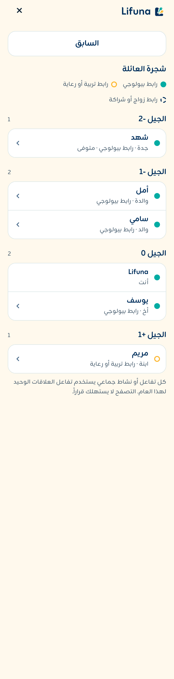 تابع عائلتك